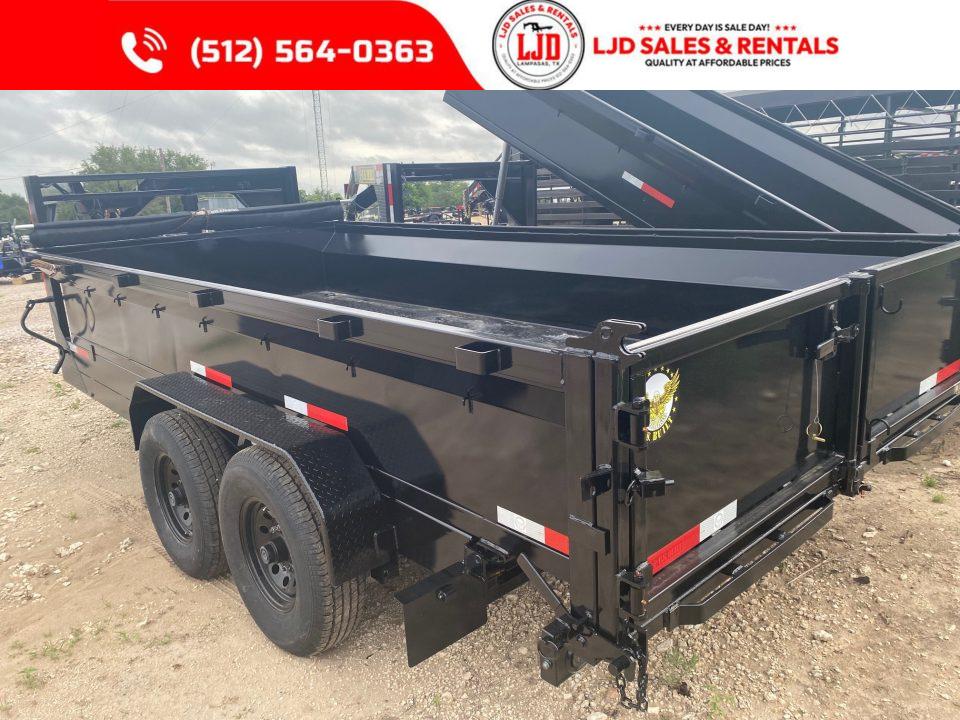 New 2025 - US Built - Gooseneck Dump Trailer 16 x 2 - 16K GVWR - Tarp
