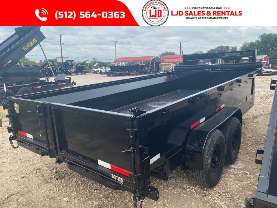 New 2025 - US Built - Gooseneck Dump Trailer 16 x 2 - 16K GVWR - Tarp