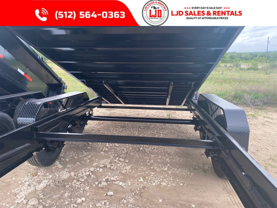 New 2025 - US Built - Gooseneck Dump Trailer 16 x 2 - 16K GVWR - Tarp