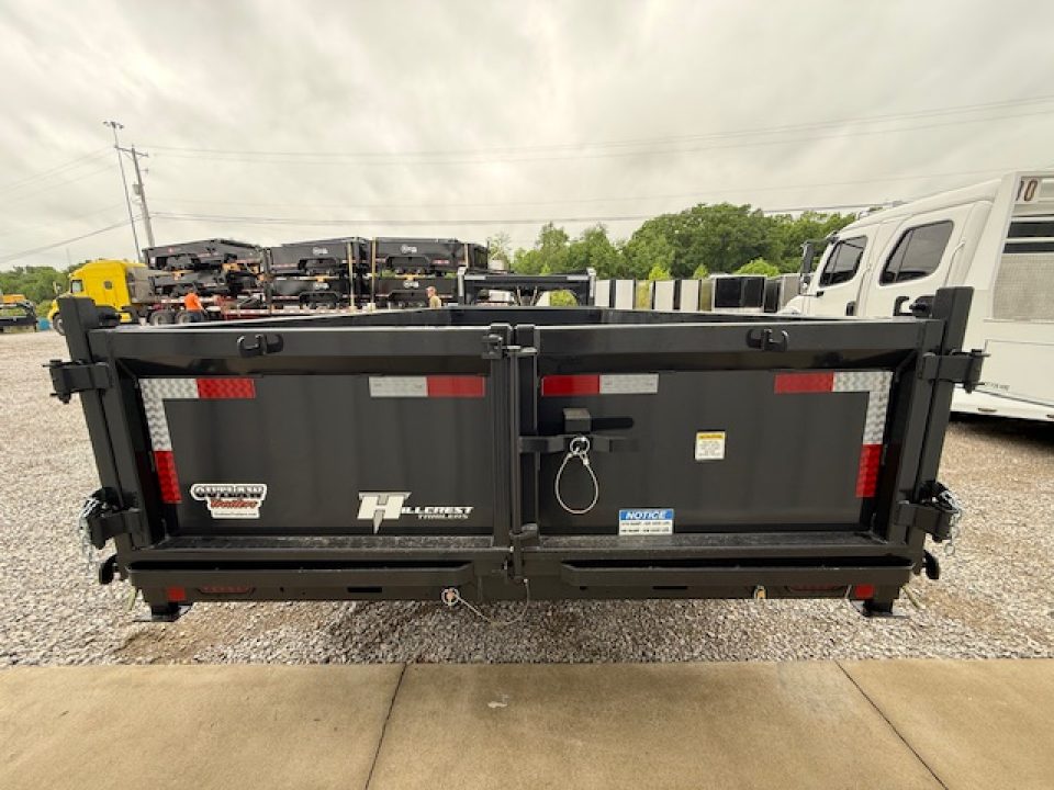 New HillCrest Dump 7x16 GN 2' 17,600 GVWR W/ HD Tube Ramps