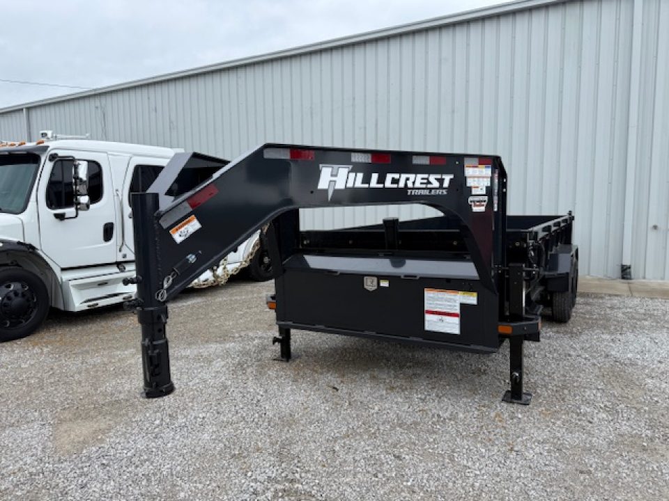 New HillCrest Dump 7x16 GN 2' 17,600 GVWR W/ HD Tube Ramps