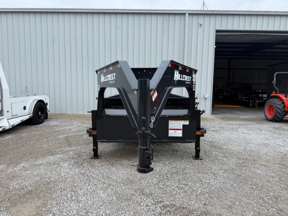 New HillCrest Dump 7x16 GN 2' 17,600 GVWR W/ HD Tube Ramps