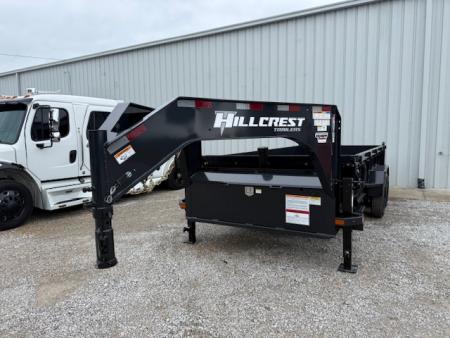 New HillCrest Dump 7x16 GN 2' 17,600 GVWR W/ HD Tube Ramps