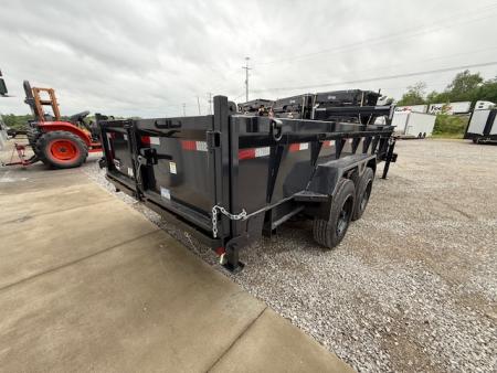 New HillCrest Dump 7x16 GN 2' 17,600 GVWR W/ HD Tube Ramps