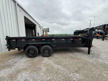 New HillCrest Dump 7x16 GN 2' 17,600 GVWR W/ HD Tube Ramps