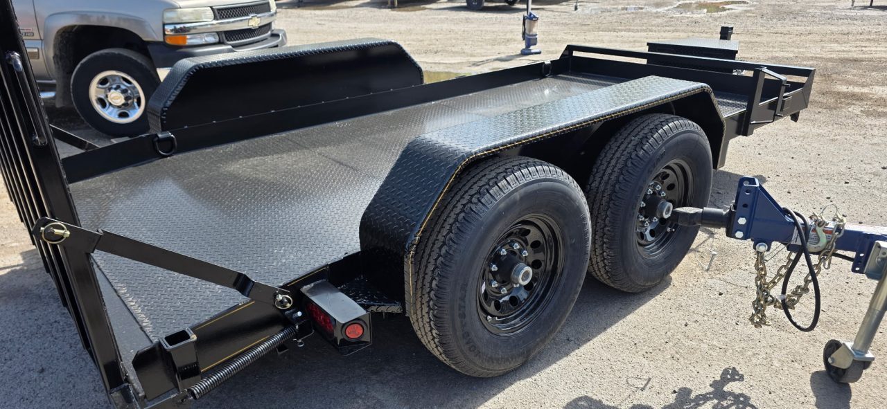 New 2026 P & T Trailers 14K 77X14 SCISSOR LIFT Equipment Trailer