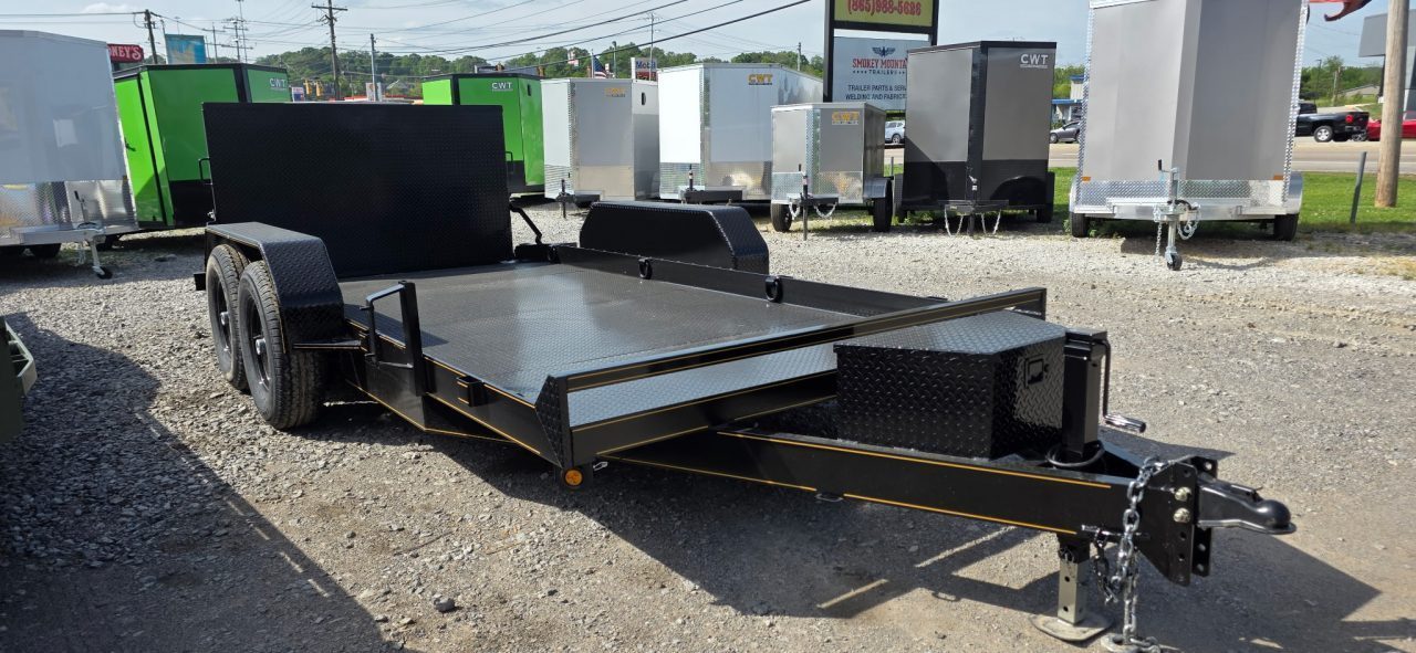 New 2026 P & T Trailers 14K 77X14 SCISSOR LIFT Equipment Trailer