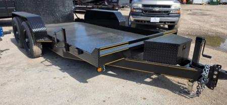 New 2026 P & T Trailers 14K 77X14 SCISSOR LIFT Equipment Trailer