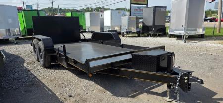 New 2026 P & T Trailers 14K 77X14 SCISSOR LIFT Equipment Trailer