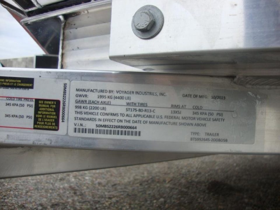 New 2024 Bear Track Snowmobile Snowmobile Trailer