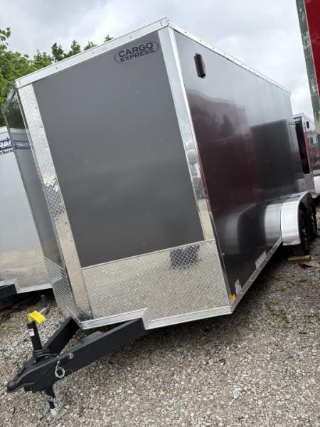 New 2026 Cargo Express 7 x 16 XL SE Flat Top Sloped V-Nose 7K Cargo / Enclosed Trailer