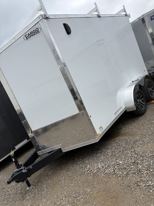 New 2026 Cargo Express 7 x 12 XL SE Flat Top Sloped V-Nose 7K Cargo / Enclosed Trailer