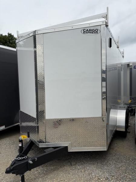 New 2026 Cargo Express 7 x 12 XL SE Flat Top Sloped V-Nose 7K Cargo / Enclosed Trailer