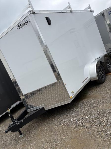 New 2026 Cargo Express 7 x 12 XL SE Flat Top Sloped V-Nose 7K Cargo / Enclosed Trailer