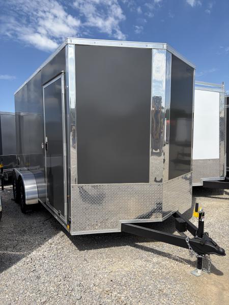 New 2026 Cargo Express	7 x 14 EX DLX Flat Top V-Nose 7K Cargo / Enclosed Trailer
