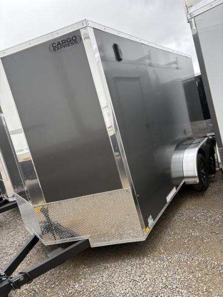 New 2026 Cargo Express	7 x 14 EX DLX Flat Top V-Nose 7K Cargo / Enclosed Trailer