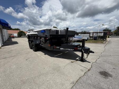 New 2026 Hillcrest Trailers 14K 7X14X24  Dump Trailer
