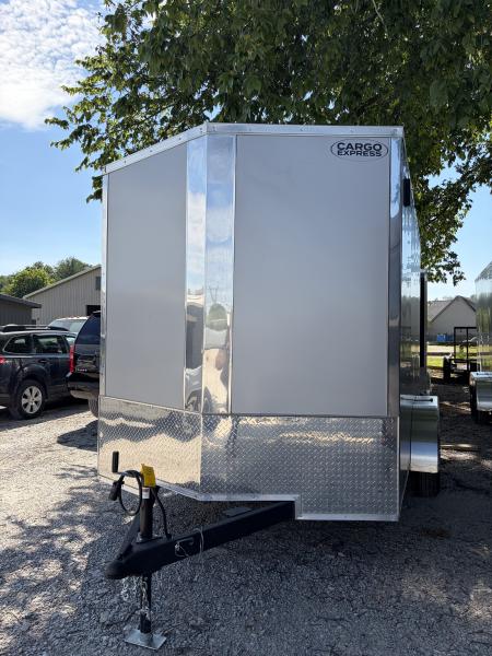 New 2026 Cargo Express 7 x 12 EX DLX Flat Top V-Nose 7K Cargo / Enclosed Trailer