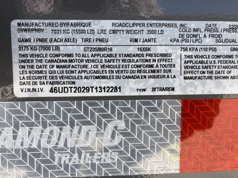 New 2026 Diamond C Trailers HDT 207 20X82 Equipment Trailer