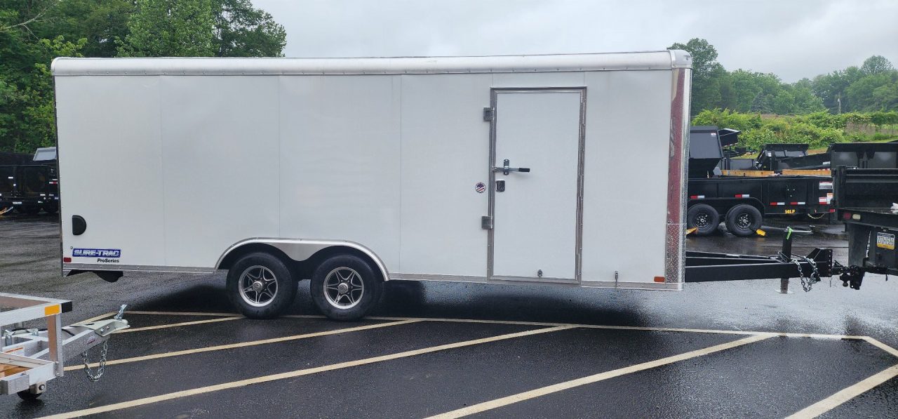 New 8.5 x 20 Sure-Trac Landscape Pro Enclosed Round Top Cargo Trailer 10k