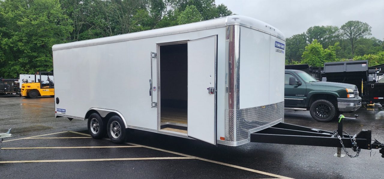 New 8.5 x 20 Sure-Trac Landscape Pro Enclosed Round Top Cargo Trailer 10k