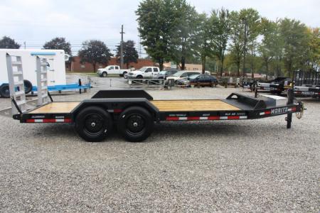 New 2026 Moritz 7' x 18' Low Pro - Aluminum Ramps - Equipment Trailer - 16000# GVW