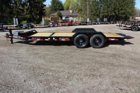 New 2026 Moritz 7' x 16' + 4' Low Pro - Gravity Tilt - Tilt Trailer - 14000# GVW