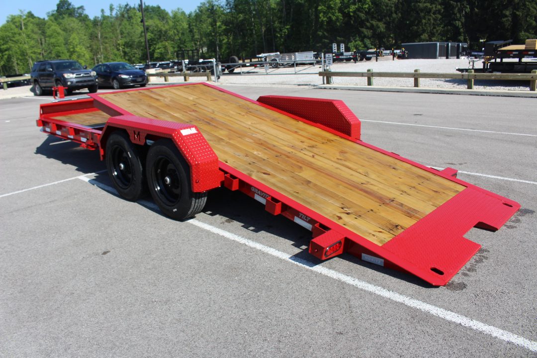 New 2026 Moritz 7' x 16' + 6' Low Pro - Gravity Tilt - Tilt Trailer - 16000# GVW