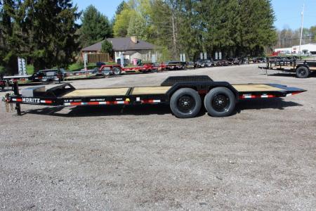 New 2026 Moritz 7' x 16' + 6' Low Pro - Gravity Tilt - Tilt Trailer - 16000# GVW