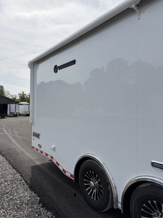 New 2026 Haulmark 44 Gooseneck Bathroom, PolyCor Interior & Exterior, 21K GVWR, Air Prep, Awning, A/C, Landing Light PKG, Hyd. Tongue Jack