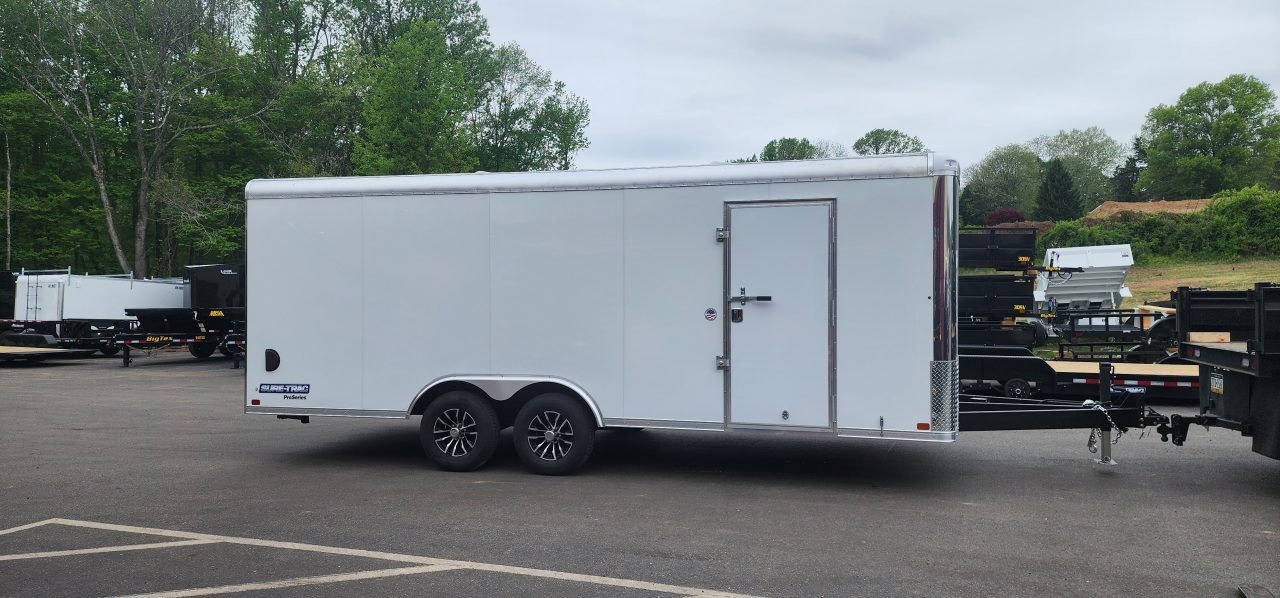 New 8.5 x 20 Sure-Trac Landscape Pro Enclosed Round Top Cargo Trailer 10k