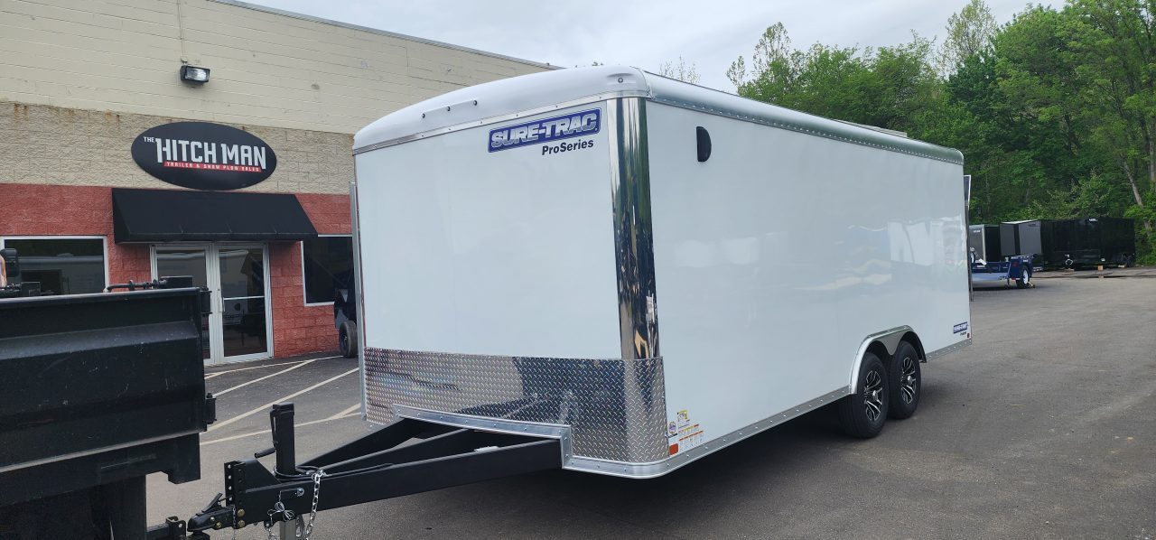 New 8.5 x 20 Sure-Trac Landscape Pro Enclosed Round Top Cargo Trailer 10k