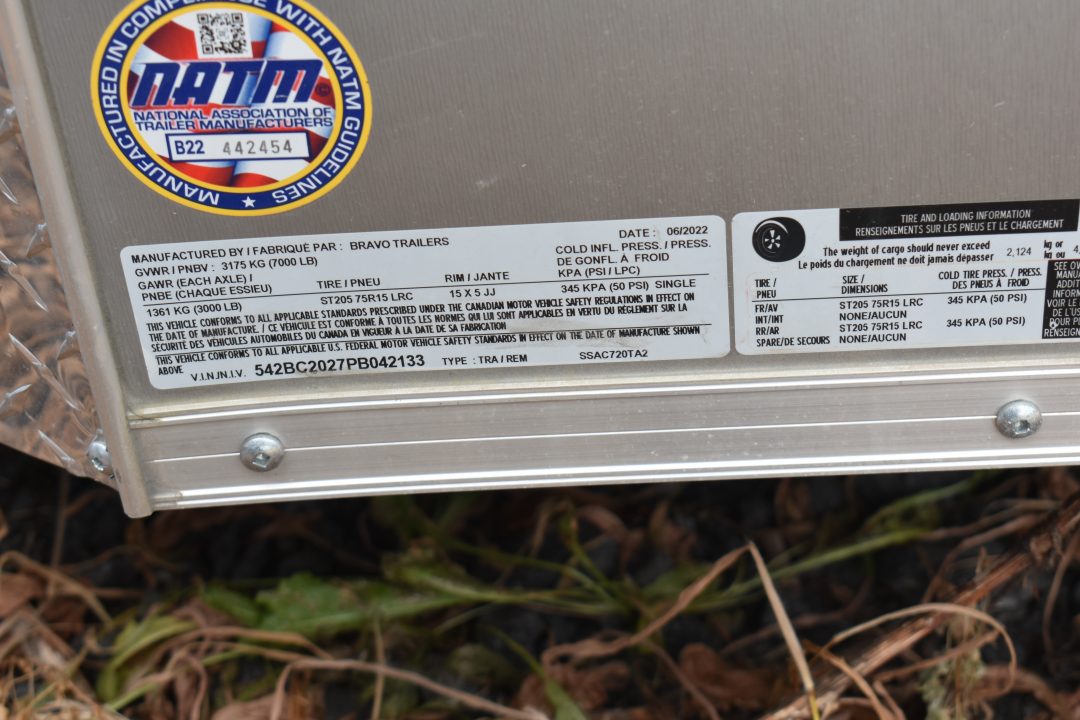 Used 2022 Bravo Trailers Enclosed Snowmobile Trailer