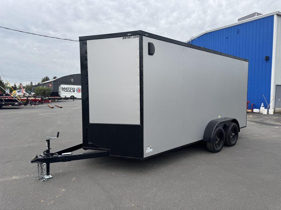 New 2026 Maximum Cargo Trailers 7X18 TA Cargo / Enclosed Trailer *SILVER W/ BLACK