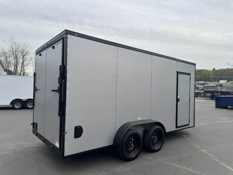 New 2026 Maximum Cargo Trailers 7X18 TA Cargo / Enclosed Trailer *SILVER W/ BLACK
