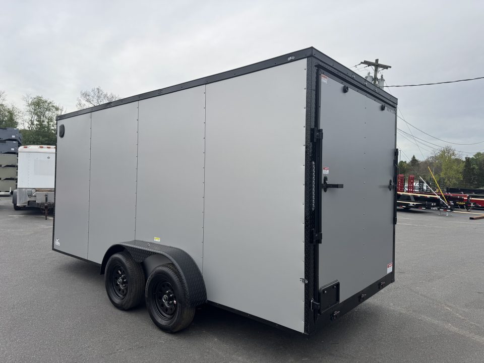 New 2026 Maximum Cargo Trailers 7X18 TA Cargo / Enclosed Trailer *SILVER W/ BLACK
