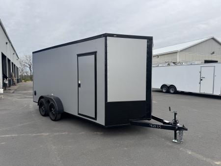 New 2026 Maximum Cargo Trailers 7X18 TA Cargo / Enclosed Trailer *SILVER W/ BLACK