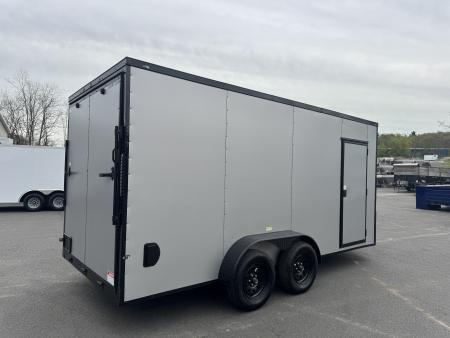 New 2026 Maximum Cargo Trailers 7X18 TA Cargo / Enclosed Trailer *SILVER W/ BLACK