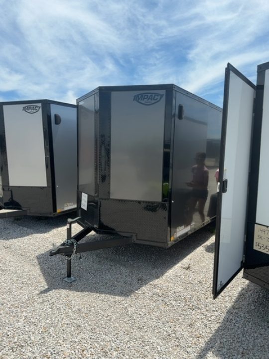 New 2026 Impact Trailers 6 x 14 Quake Flat Top V-Nose 3K