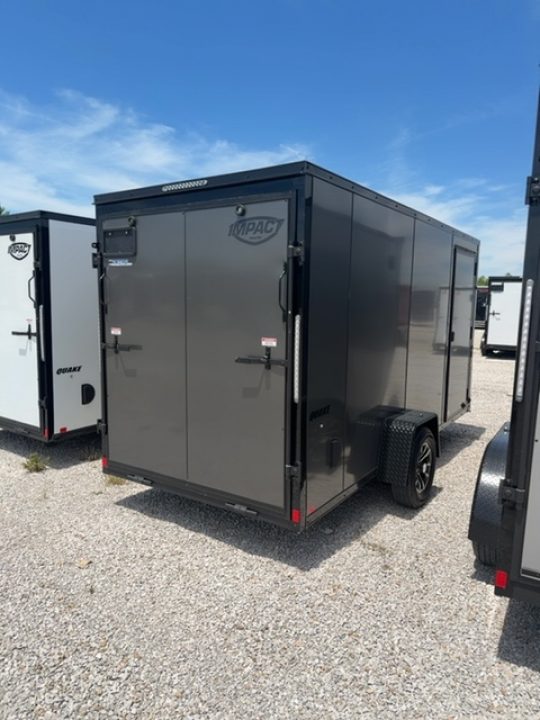 New 2026 Impact Trailers 6 x 14 Quake Flat Top V-Nose 3K