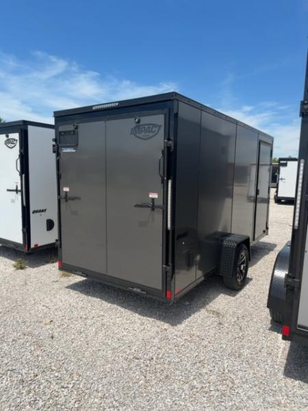 New 2026 Impact Trailers 6 x 14 Quake Flat Top V-Nose 3K