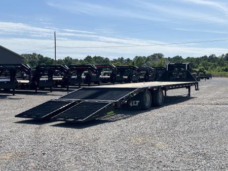 Used 2023 Load Trail 102"x30' 22k Gooseneck Flatbed Trailer