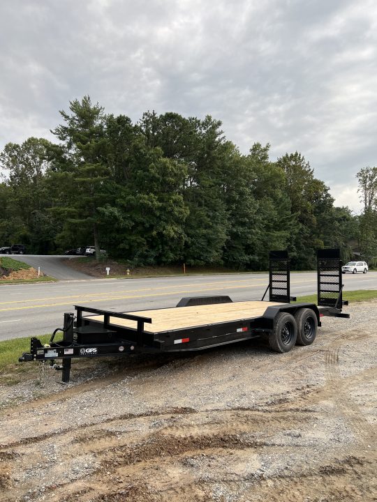 New 2026 GPS Trailers / EH Series / 82" Wide x 20' Long / 8 ton Capacity / 5' Ramps / PT Wood Floor / True 8 K Axles not Hybrid Axles / 215/75R17.5" Tire and Wheels / Toolbox