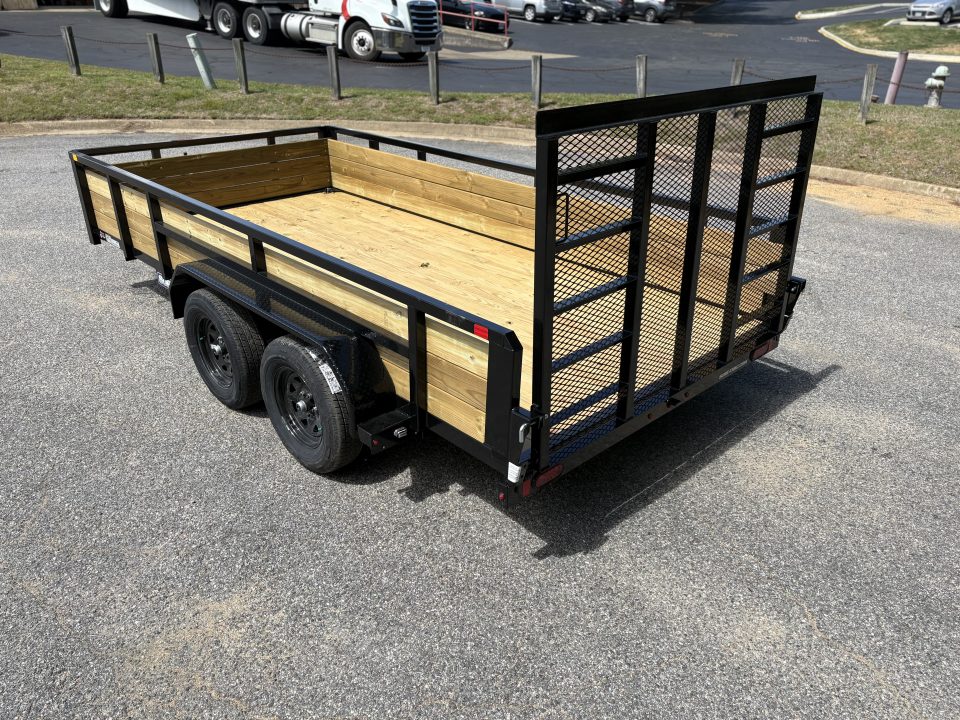 New 2026 Sure-Trac 7x14 7k 3 Board Utility Trailer