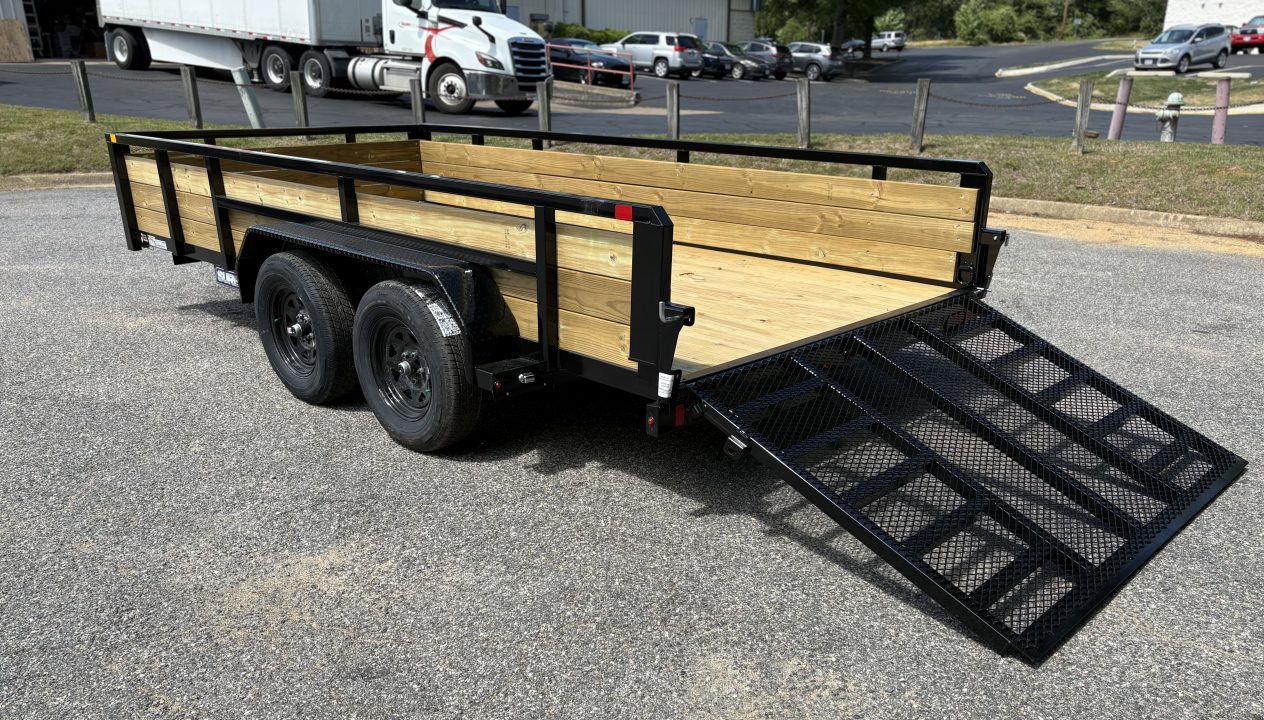 New 2026 Sure-Trac 7x14 7k 3 Board Utility Trailer