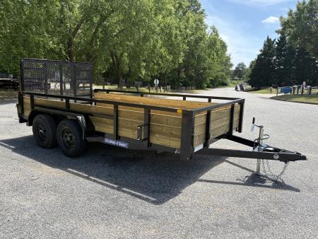 New 2026 Sure-Trac 7x14 7k 3 Board Utility Trailer