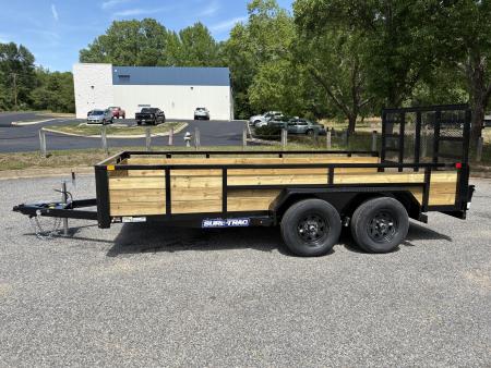 New 2026 Sure-Trac 7x14 7k 3 Board Utility Trailer