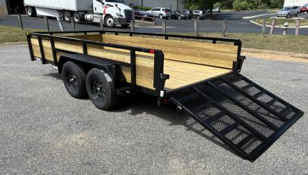New 2026 Sure-Trac 7x14 7k 3 Board Utility Trailer