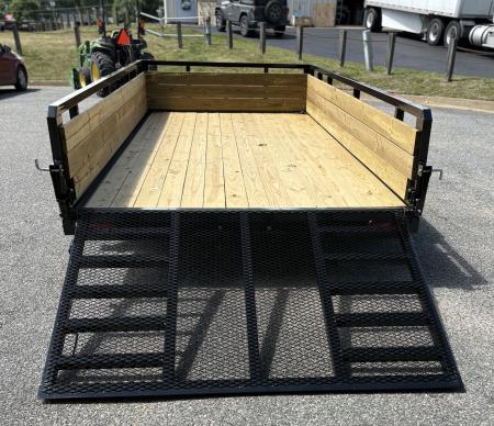 New 2026 Sure-Trac 7x14 7k 3 Board Utility Trailer