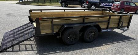 New 2026 Sure-Trac 7x14 7k 3 Board Utility Trailer